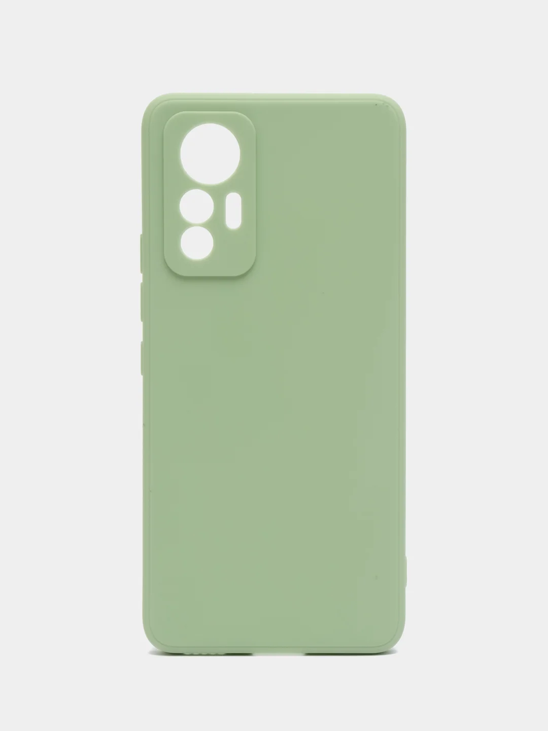 Зеленый силиконовый чехол для Xiaomi 12 Lite (Сяоми 12 Лайт), прозрачный