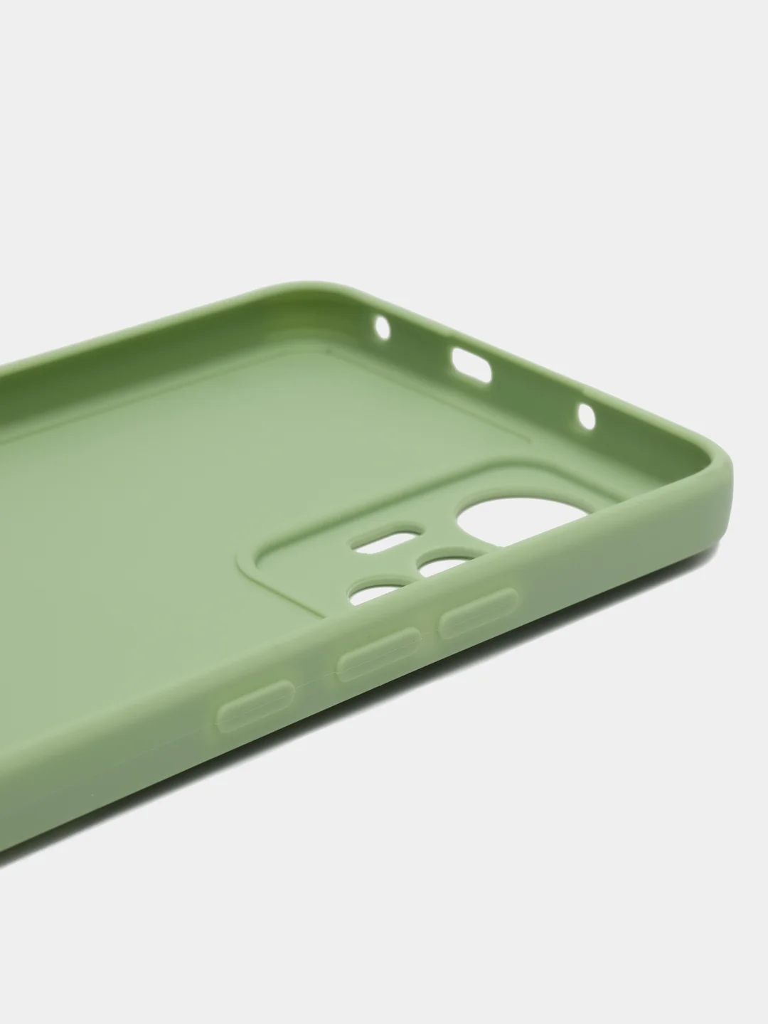 Зеленый силиконовый чехол для Xiaomi 12 Lite (Сяоми 12 Лайт), прозрачный