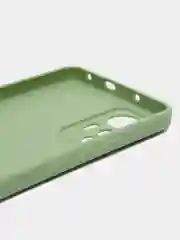 Зеленый силиконовый чехол для Xiaomi 12 Lite (Сяоми 12 Лайт), прозрачный
