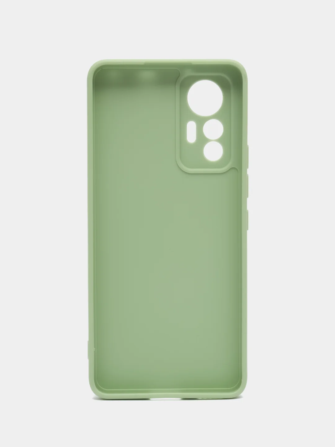 Зеленый силиконовый чехол для Xiaomi 12 Lite (Сяоми 12 Лайт), прозрачный