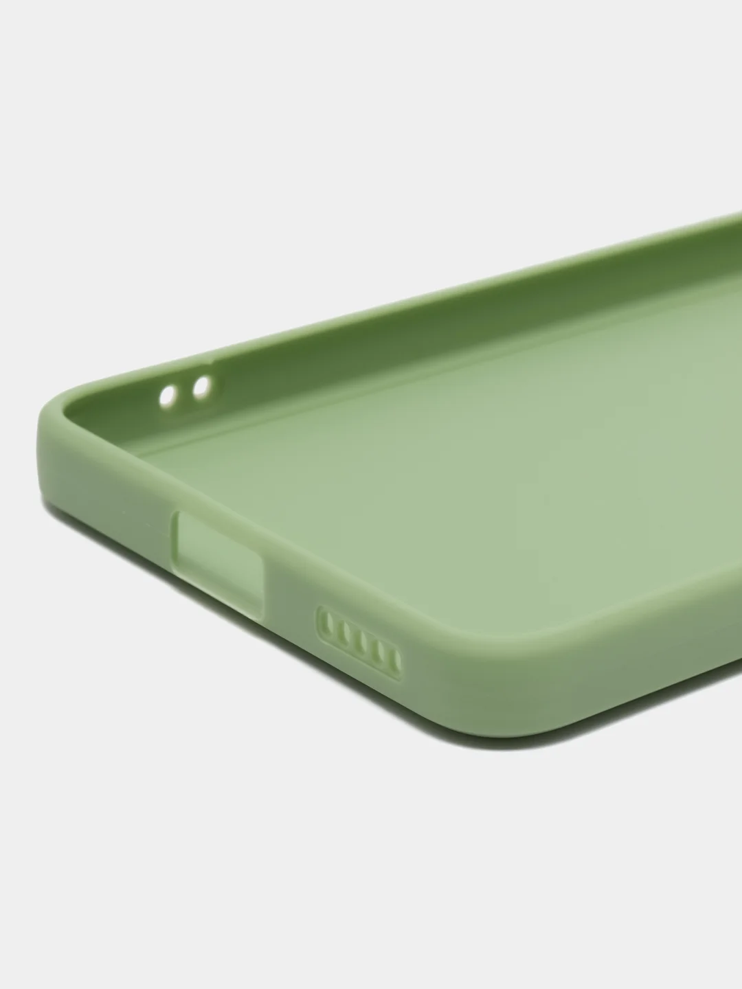 Зеленый силиконовый чехол для Xiaomi 12 Lite (Сяоми 12 Лайт), прозрачный