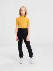 Черный брюки детские Утенок, теплые домашние штаны