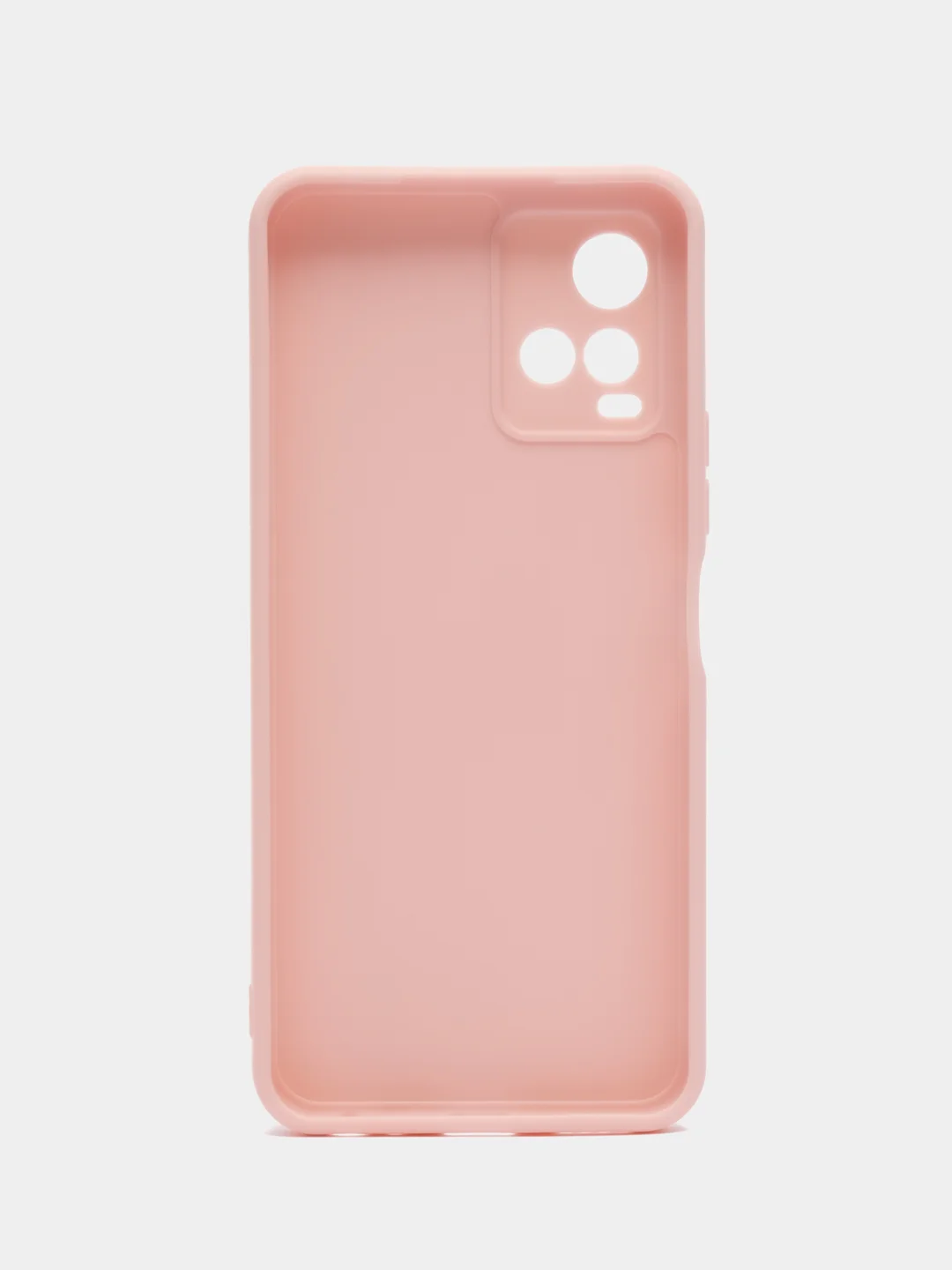 Пудровый силиконовый чехол для Vivo V21 4G, 5G, V21S 5G (Виво В21 4Г, 5Г, В21С 5Г)), прозрачный