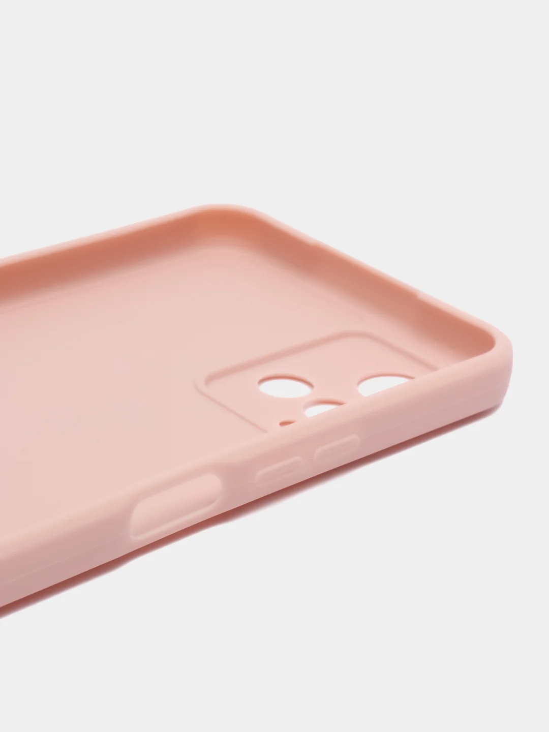 Пудровый силиконовый чехол для Vivo V21 4G, 5G, V21S 5G (Виво В21 4Г, 5Г, В21С 5Г)), прозрачный