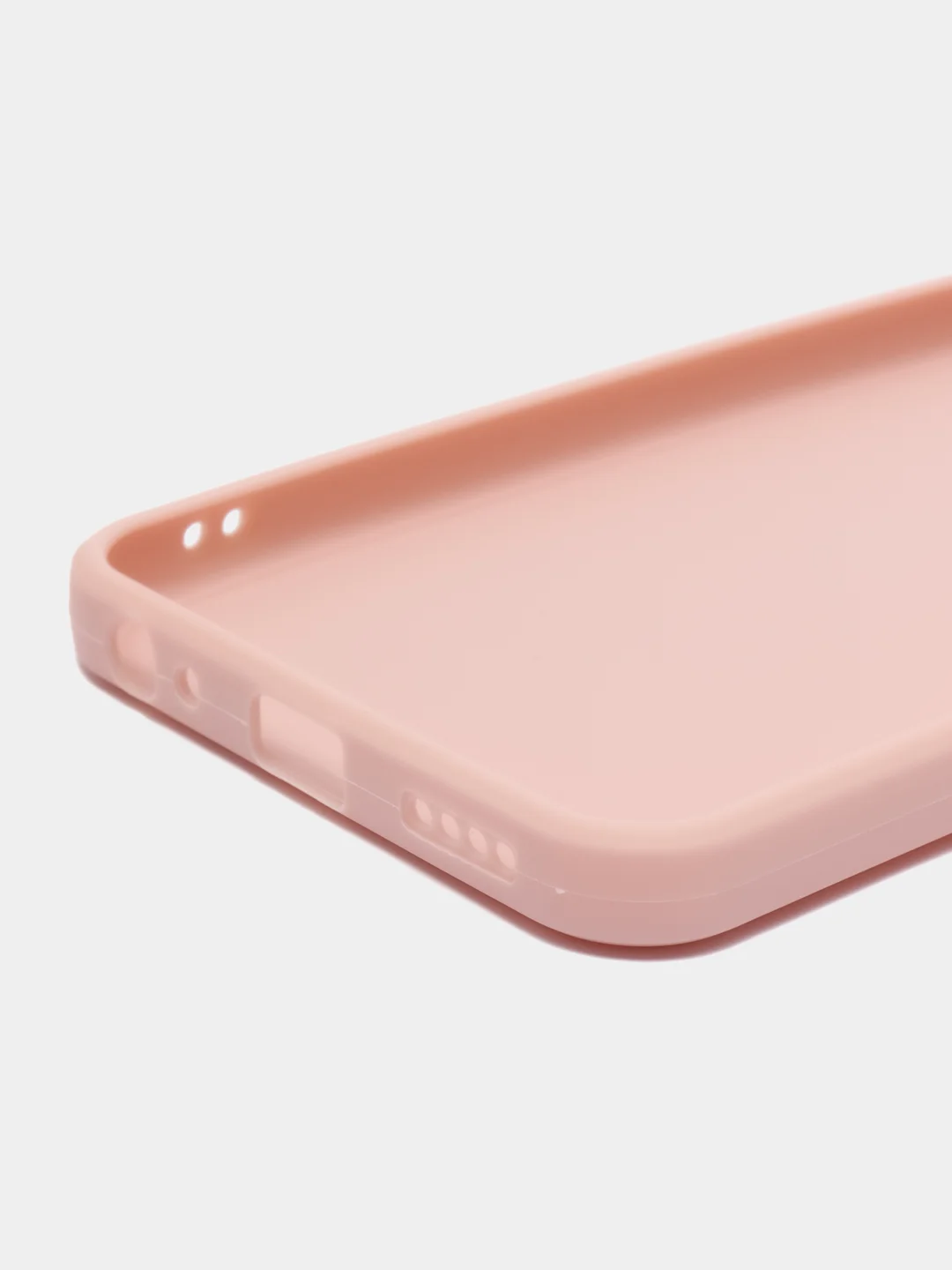 Пудровый силиконовый чехол для Vivo V21 4G, 5G, V21S 5G (Виво В21 4Г, 5Г, В21С 5Г)), прозрачный