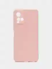 Пудровый силиконовый чехол для Vivo V21 4G, 5G, V21S 5G (Виво В21 4Г, 5Г, В21С 5Г)), прозрачный