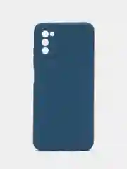 Синий чехол Samsung Galaxy A03s (Самсунг Гелакси А03С) силиконовый