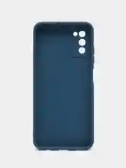 Синий чехол Samsung Galaxy A03s (Самсунг Гелакси А03С) силиконовый
