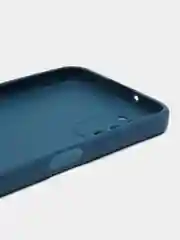 Синий чехол Samsung Galaxy A03s (Самсунг Гелакси А03С) силиконовый