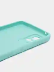 Мятный силиконовый чехол для Vivo V21e (Виво В21Е) с защитой камеры