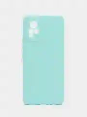 Мятный силиконовый чехол для Vivo V21e (Виво В21Е) с защитой камеры