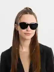 Черный солнцезащитные женские очки с поляризационными линзами UV400