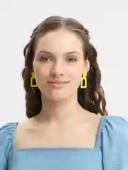 Лайм серьги геометрической формы
