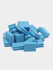 Синий баф мини для маникюра и педикюра ногтей 1, 3, 5, 10, 25, 50 штук