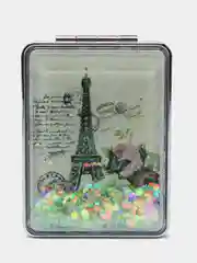 Лесной зеленый зеркало складное, карманное, косметическое, двойное