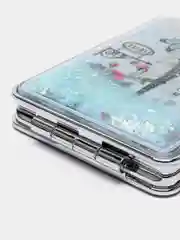 Коралловый зеркало складное, карманное, косметическое, двойное