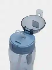 Синий бутылка для воды с трубочкой, 580 мл