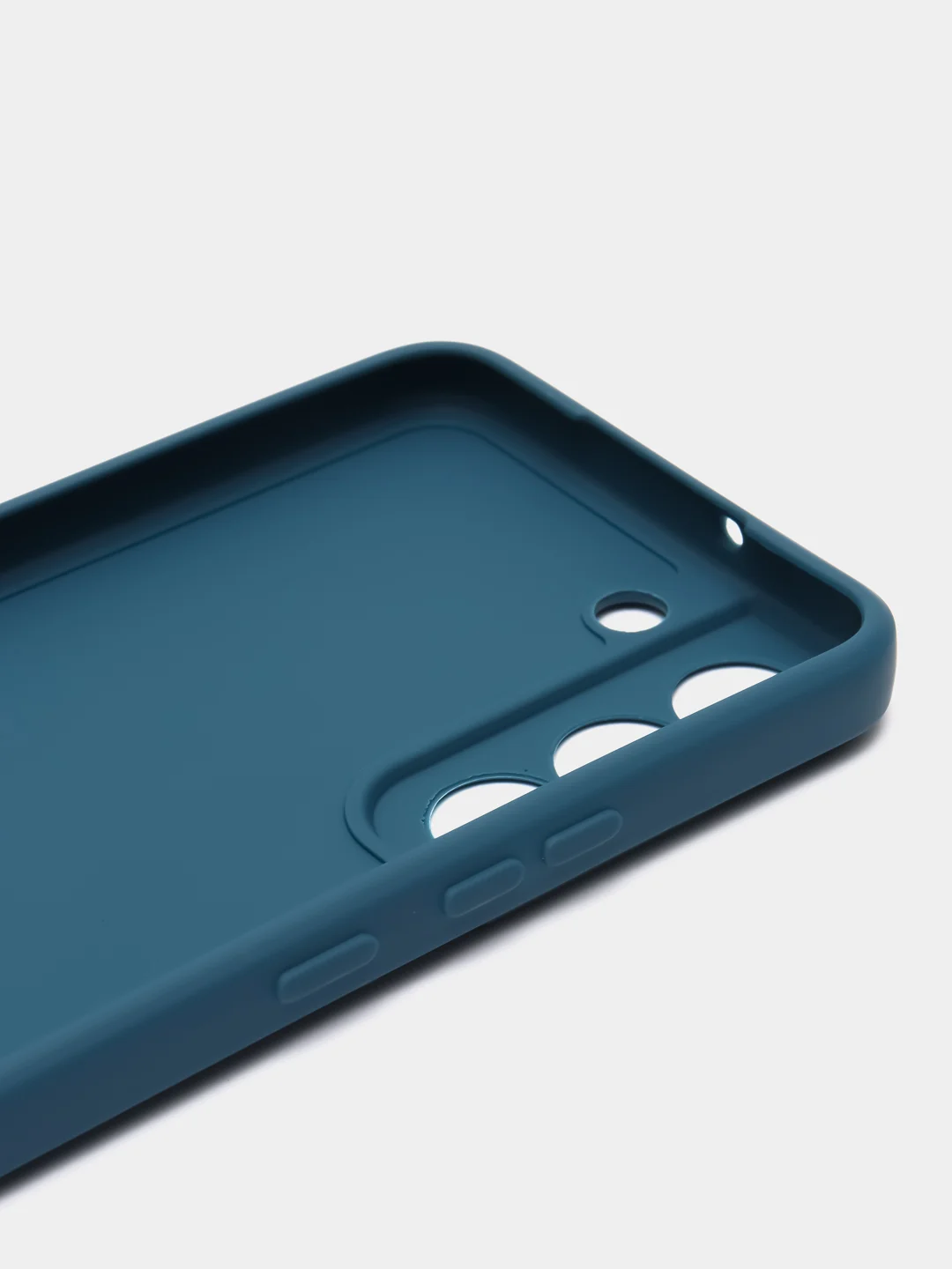 Синий чехол Samsung Galaxy S22 (Самсунг Галакси С22), силиконовый
