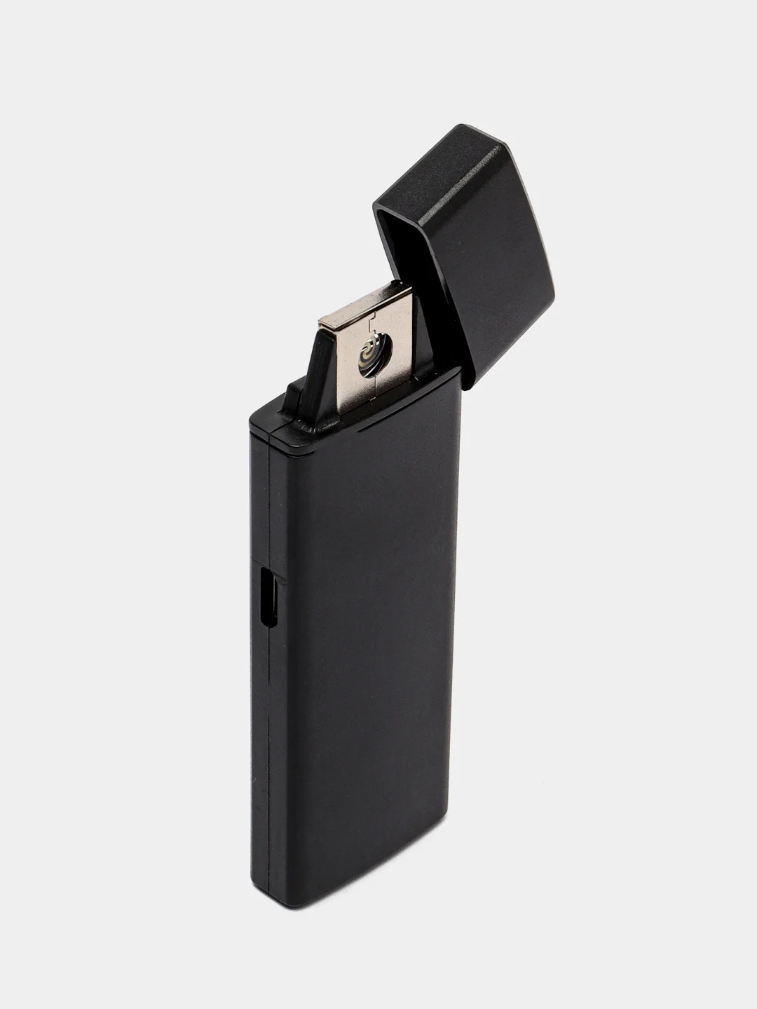 Черный зажигалка-usb электронная, импульсная