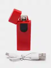 Красный зажигалка-usb электронная, импульсная