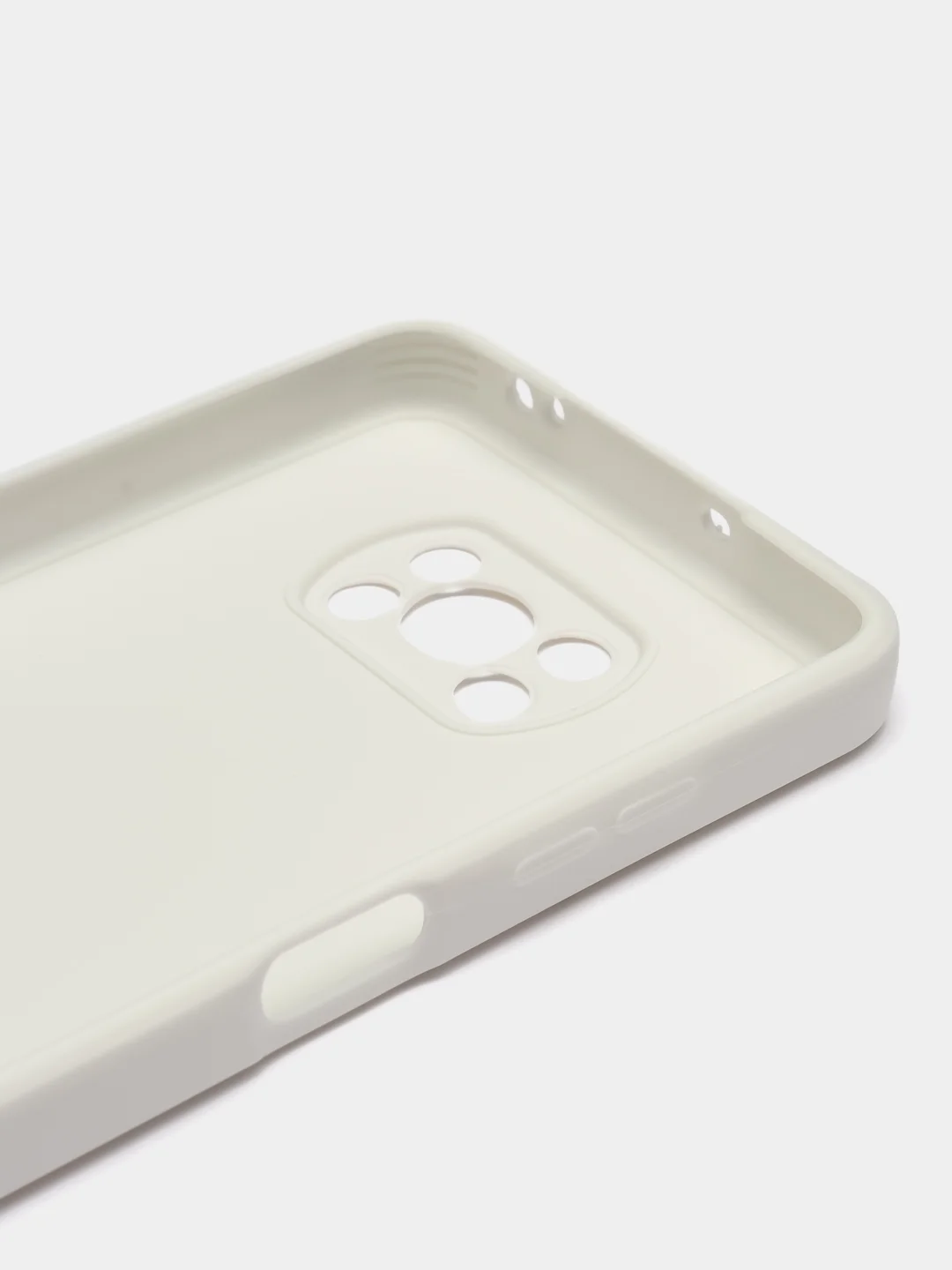 Белый чехол для Xiaomi Poco X3 NFC, Poco X3 Pro (Сяоми Поко Икс3 нфс, Икс3 Про), силиконовый