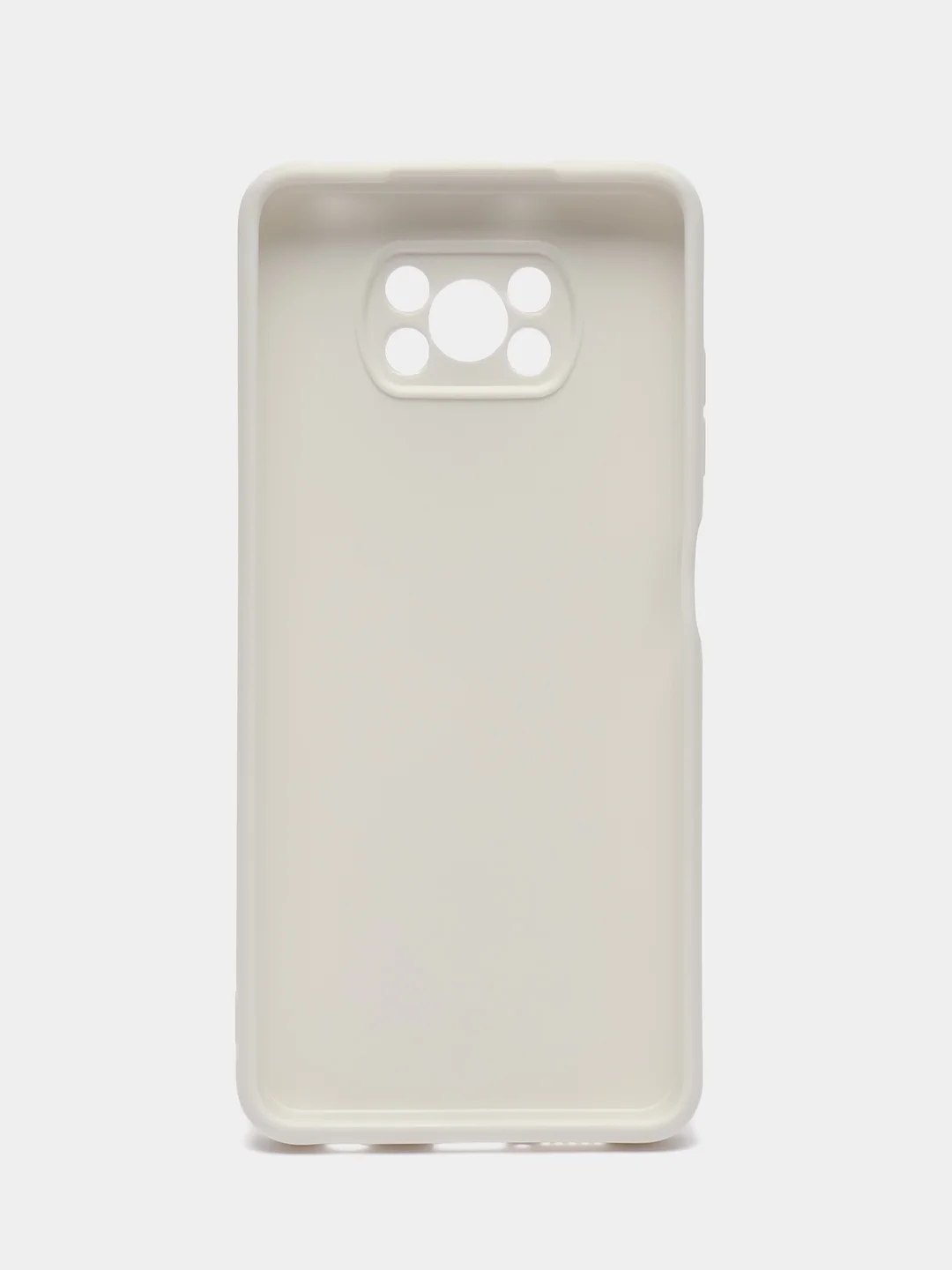 Белый чехол для Xiaomi Poco X3 NFC, Poco X3 Pro (Сяоми Поко Икс3 нфс, Икс3 Про), силиконовый