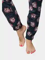 Кремовый пижама с брюками, женская