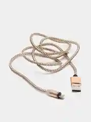 Кабель зарядный магнитный тканевый MicroUSB/Type-C/Lightning  2.4A, Айфон, Андроид,головка