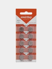 Батарейки 10 шт, Smartbuy AG13 (LR44, L1154, A76, G13, SR44, V13GA), для игрушек