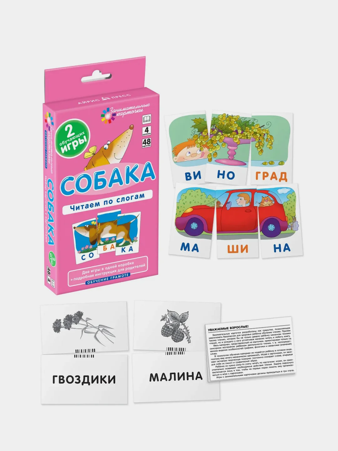 Комплект из 6 наборов обучающих карточек Айрис-пресс. Обучение грамоте.