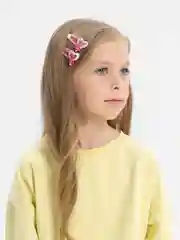 Алый зажим для волос, 2 штуки, цвет случайный