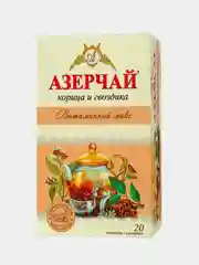Чайный напиток АЗЕРЧАЙ "Витаминный микс" с корицей и гвоздикой черный, 20 пакетиков