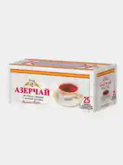 Чай АЗЕРЧАЙ черный с ароматом бергамота, 25 пакетиков без конвертов