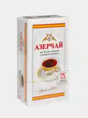 Чай АЗЕРЧАЙ черный с ароматом бергамота, 25 пакетиков без конвертов