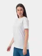 Белый футболка женская, однотонная