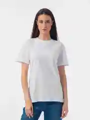 Белый футболка женская, однотонная