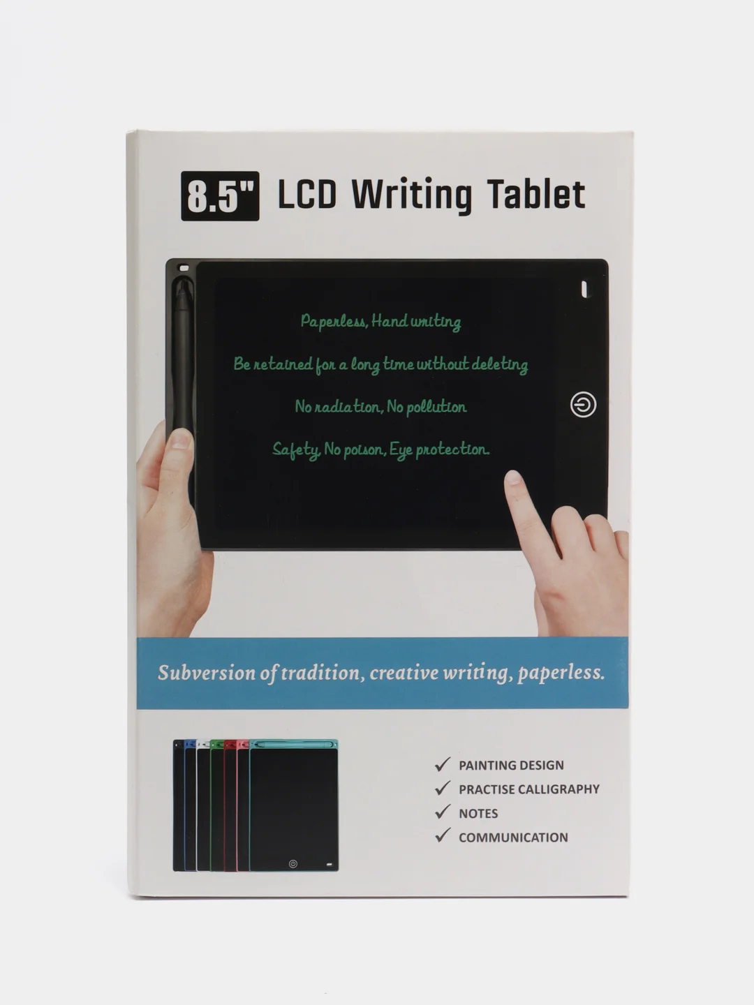 Розовый доска-планшет для рисования со стилусом, LED, 8,5"