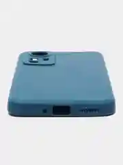 Синий чехол Xiaomi 12, Xiaomi 12X силиконовый (Сяоми 12, 12Х)