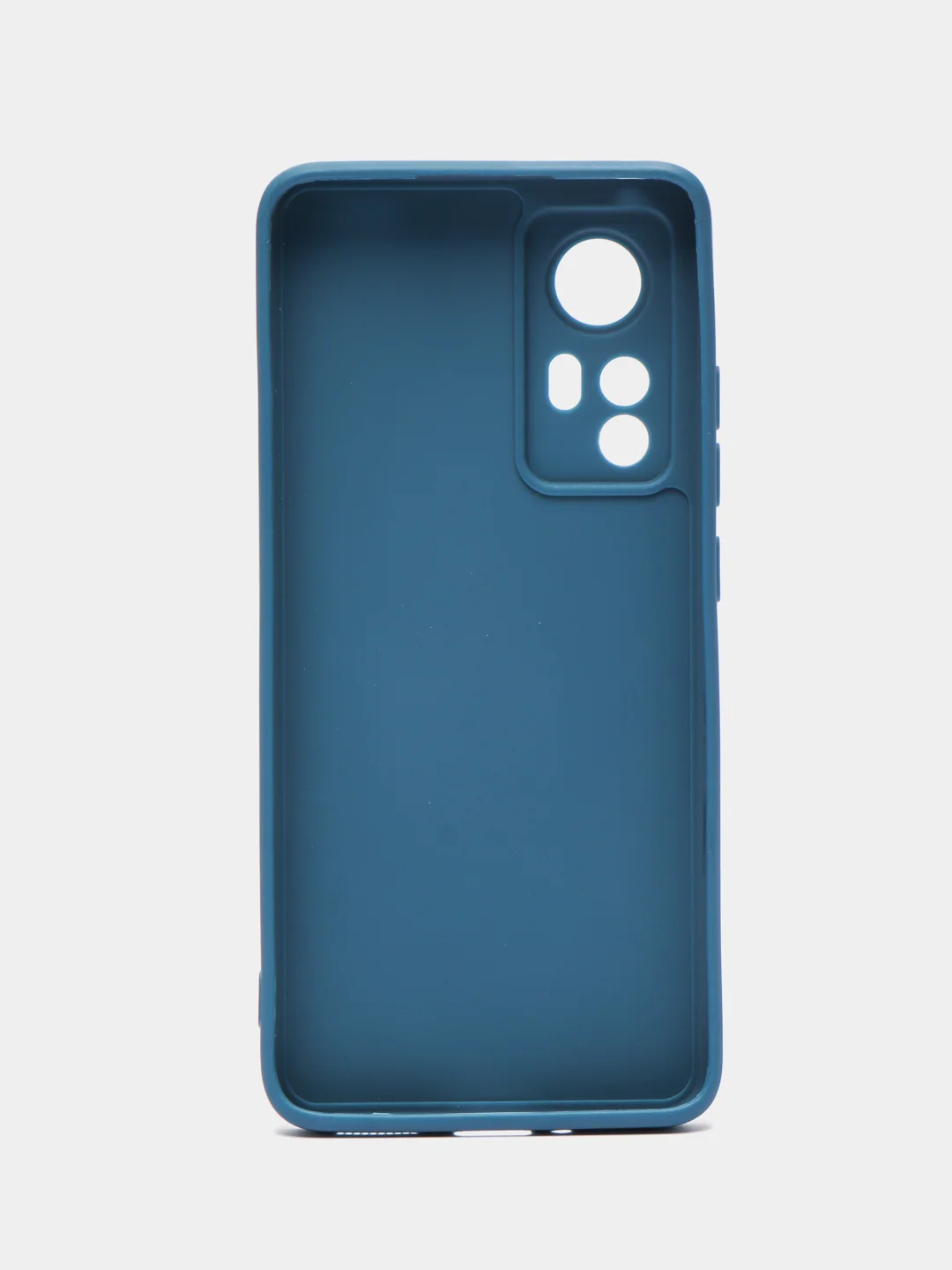 Синий чехол Xiaomi 12, Xiaomi 12X силиконовый (Сяоми 12, 12Х)