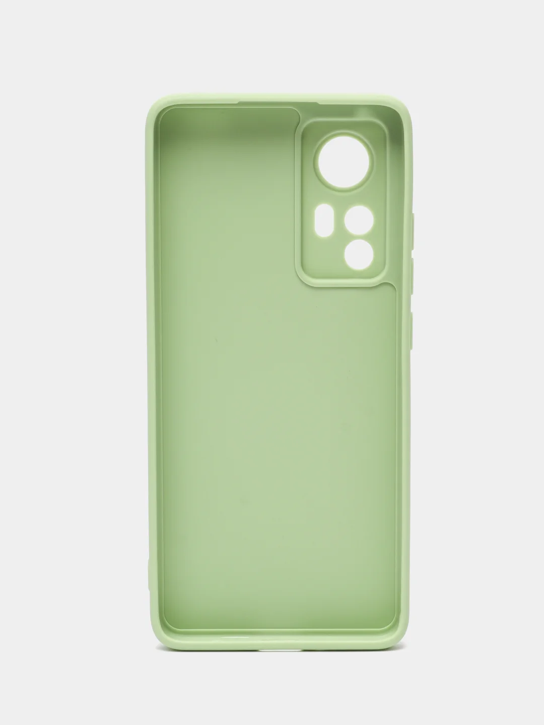 Зеленый чехол Xiaomi 12, Xiaomi 12X силиконовый (Сяоми 12, 12Х)