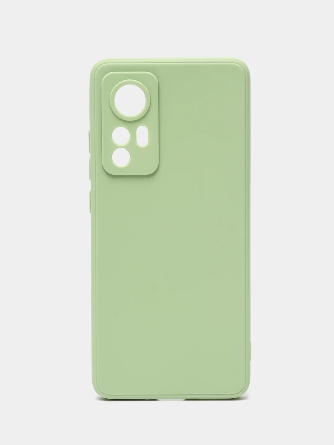 Зеленый чехол Xiaomi 12, Xiaomi 12X силиконовый (Сяоми 12, 12Х)