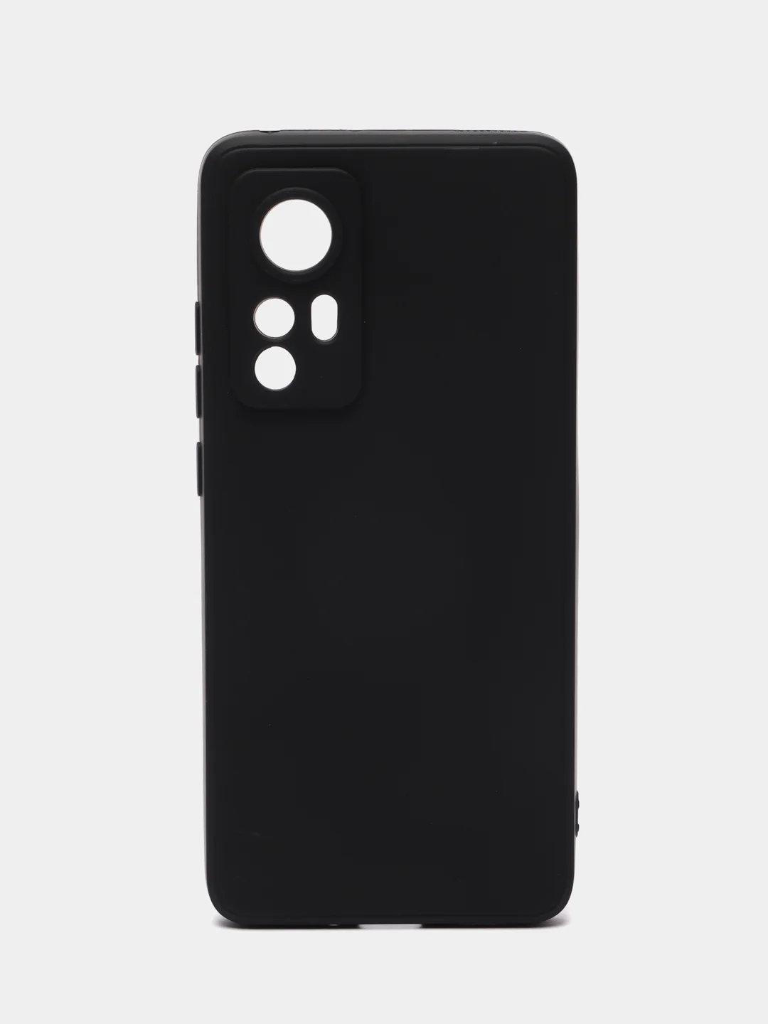 Черный чехол Xiaomi 12, Xiaomi 12X силиконовый (Сяоми 12, 12Х)