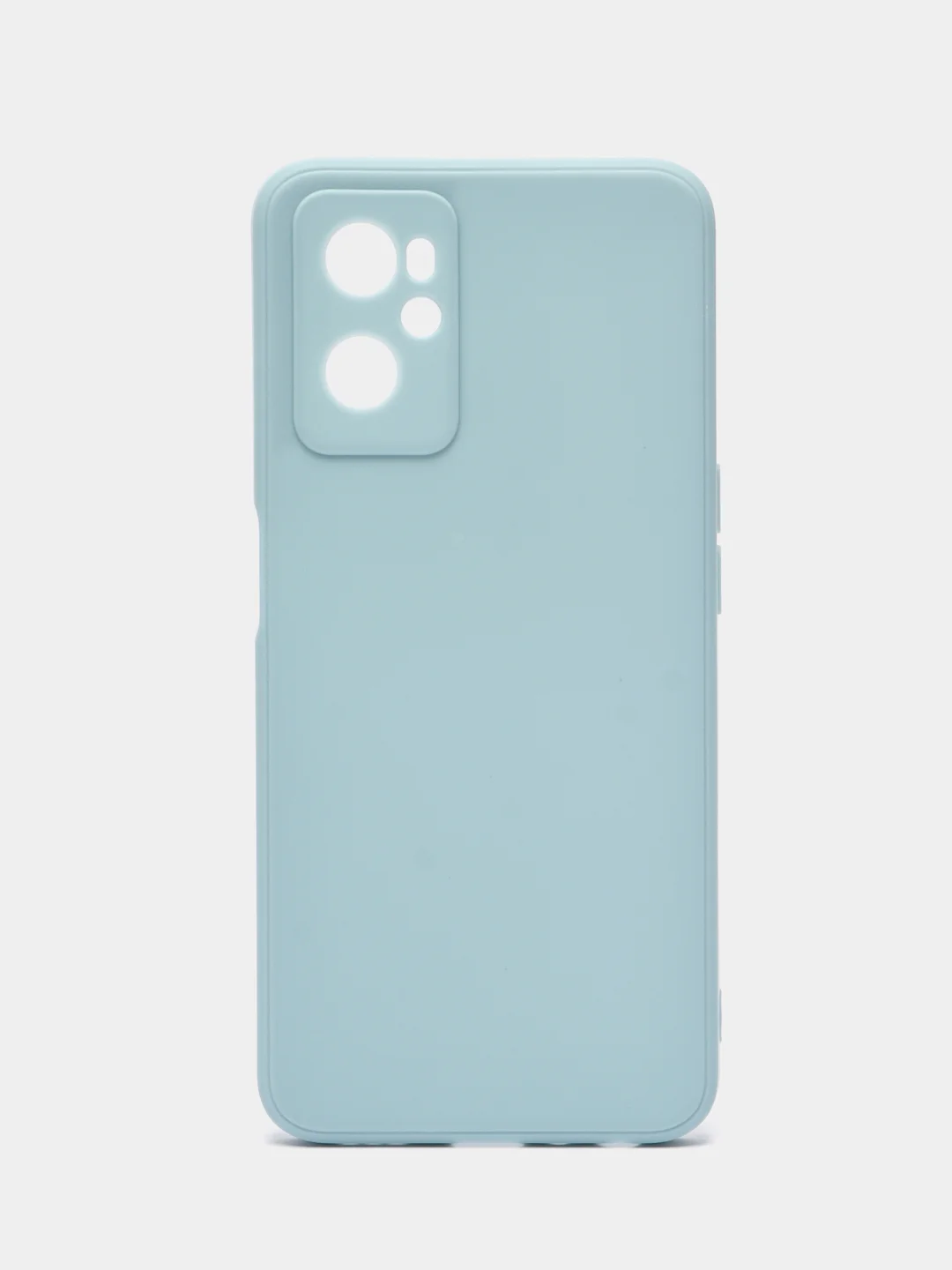 Светло-синий силиконовый чехол для Realme 9i 4G / Oppo A96, (Реалми 9Ай / Оппо А96), прозрачный