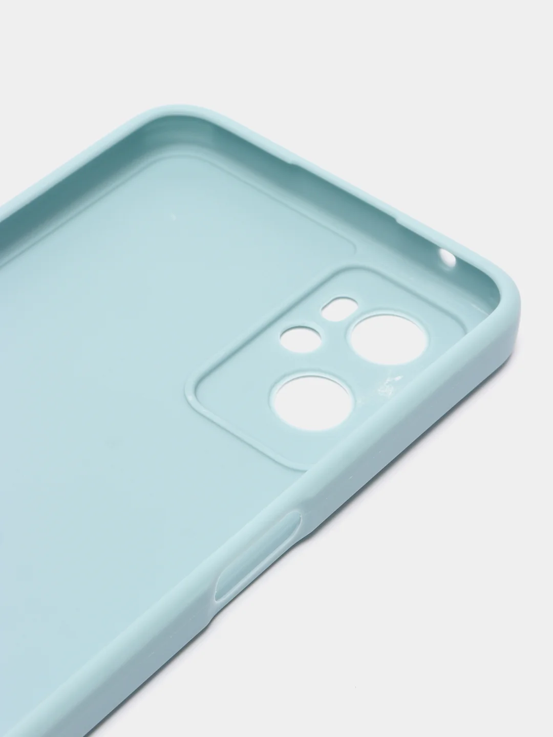 Светло-синий силиконовый чехол для Realme 9i 4G / Oppo A96, (Реалми 9Ай / Оппо А96), прозрачный