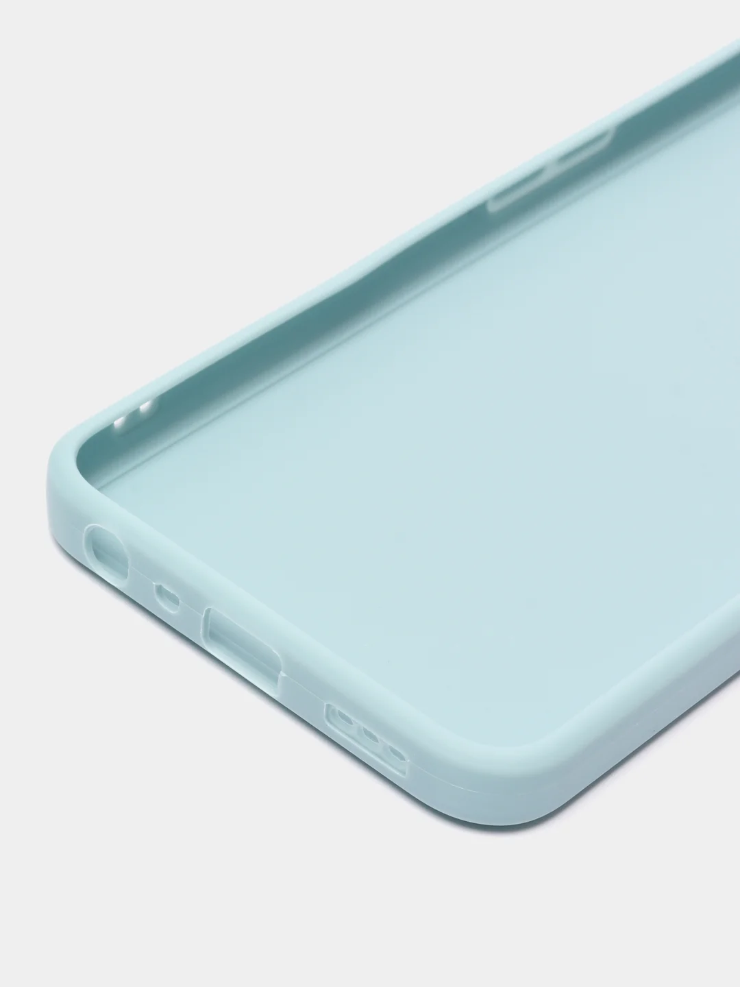 Светло-синий силиконовый чехол для Realme 9i 4G / Oppo A96, (Реалми 9Ай / Оппо А96), прозрачный