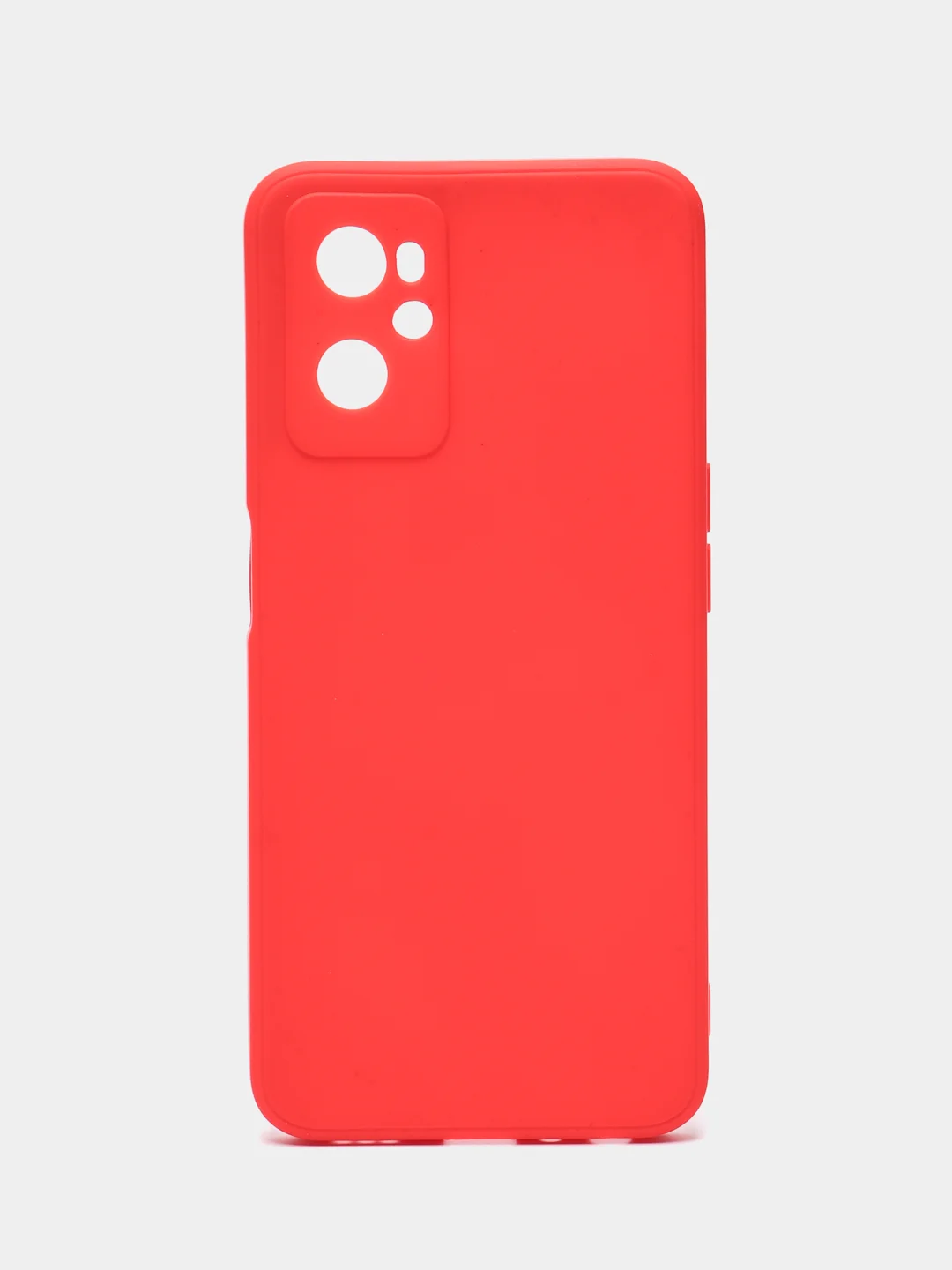 Красный силиконовый чехол для Realme 9i 4G / Oppo A96, (Реалми 9Ай / Оппо А96), прозрачный