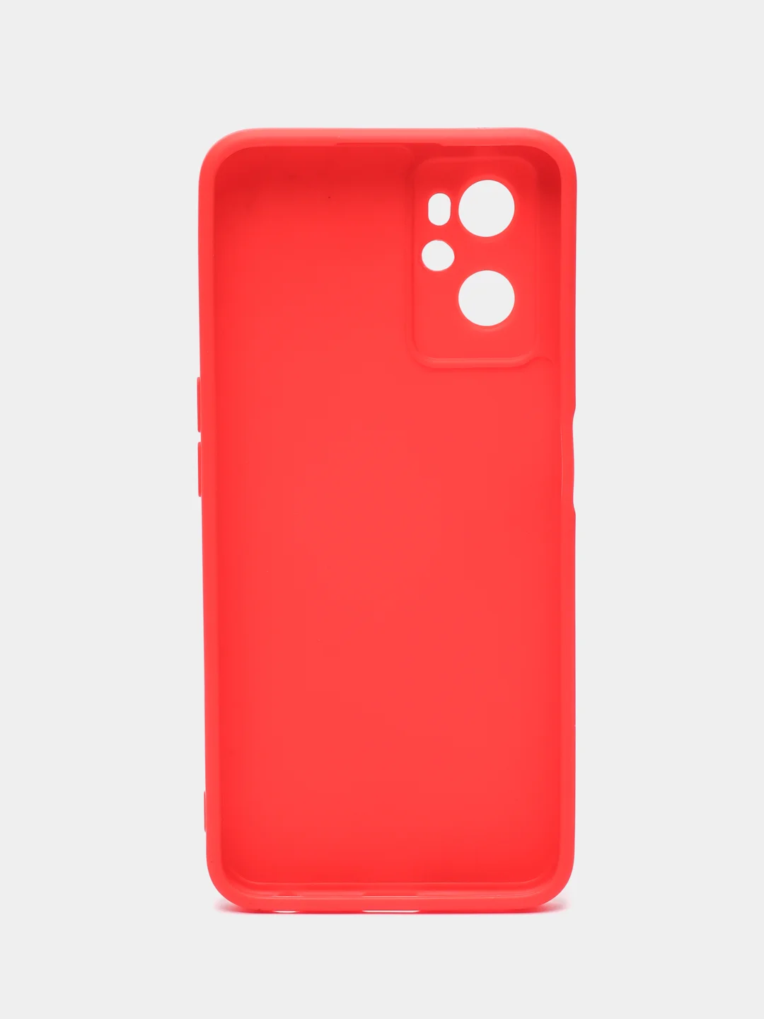 Красный силиконовый чехол для Realme 9i 4G / Oppo A96, (Реалми 9Ай / Оппо А96), прозрачный