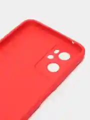 Красный силиконовый чехол для Realme 9i 4G / Oppo A96, (Реалми 9Ай / Оппо А96), прозрачный