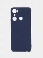Темно-синий чехол Infinix HOT 20i (Хот 20 ай), прозрачный, силиконовый