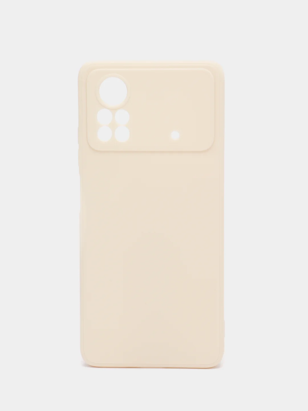 Молочный чехол Xiaomi Poco X4 Pro (Сяоми Поко Х4 Про), прозрачный